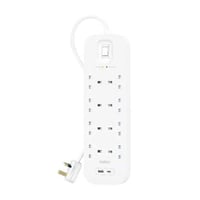 توصيلة كهربائية طول 2 متر 8 مقابس + منفذين USB+PD...