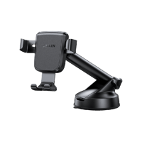 يوجرين حامل جوال جرافيتي مع كوب شفط - أسود