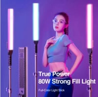 رتاكو - عصا إضاءة فيديو مع حاجز ضوء حلقي رقمي محمو...