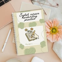 كراس تعليم الكتابة بخط إنجليزي متصل (Cursive Writi...