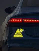 ملصق سائق جديد