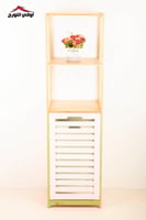 ستاند خشب برفوف ودولاب أبيض
