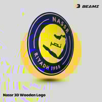 شعار النصر 3D خشب