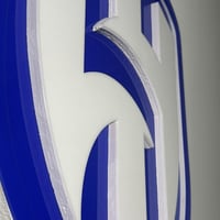 شعار الهلال 3D خشب