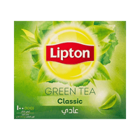 شاي ليبتون اخضر صافي طبيعي 100 كيس