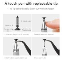 قلم Baseus 2 in 1 لجميع الأجهزة الذكية - اسود