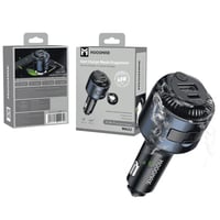 شاحن سيارة 60 واط بمنفذي Type-C و USB + فواحة مدمج...