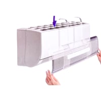 عاكس هواء مكيفات سبيلت بتصميم شفاف يمنع الهواء بشك...