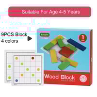 ‏لعبة ألغاز مع أوراق متعددة للأطفال الغاز مجموعة ا...