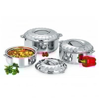 طقم حافظات طعام هندي MAXIMUM استيل 3 قطع 2500 / 35...