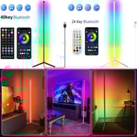 اضاءة زاوية أرضي LED ‏ ‏تحكم بالتطبيق و تفاعلي مع...