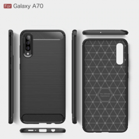 غطاء كفر حماية اسود كربون فايبر لهاتف سامسونج جالك...