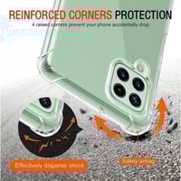 غطاء حماية شفاف مدعم الزوايا لجهاز Samsung Galaxy...