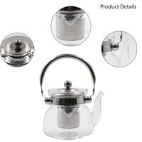 أبريق شاي زجاجي مقاوم للحرارة - 600 مل - 56101