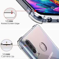 غطاء حماية شفاف مدعم الزوايا لهاتف سامسونج جالكسي...