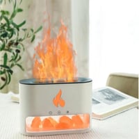 فواحة عطرية بتاثير اضاءة اللهب على شكل ملح احجار ا...