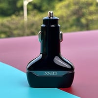 شاحن سيارة مدخلين PD بقوة W40 و مدخل USB موديل DX1...