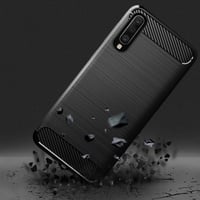 غطاء كفر حماية اسود كربون فايبر لهاتف سامسونج جالك...