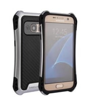 غطاء كفر حماية اسود باطار ذهبي لجوال جالكس اس 6 -...