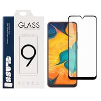 شاشة حماية زجاجية كاملة بإطار أسود لهاتف سامسونج ج...