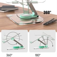 حامل الأجهزة اللوحية القابل للطي والدوران 360 درجة...