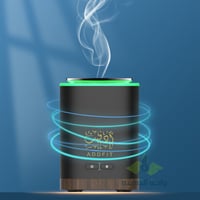 مبخرة الكترونية محمولة للسيارة والمكتب مع اضاءة LE...