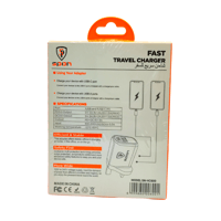 شاحن جداري 38w بمنفذين (PD + QC3.0) بخاصية الشحن ا...