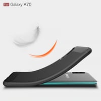 غطاء كفر حماية اسود كربون فايبر لهاتف سامسونج جالك...