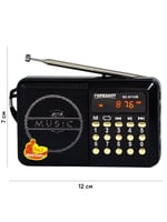 راديو متنقل FM رقمي بحجم صغير يدعم USB و منفذ الذا...