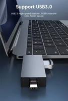 قارئ بطاقة الذاكرة وفلاش يو اس بي USB 3.0 إلى SD T...