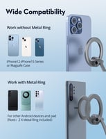 راف باور حامل جوال مغناطيسي ميج سيف لون اسود-RAVPo...