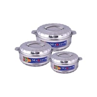 طقم حافظات طعام هندي MAXIMUM استيل 3 قطع 2500 / 35...