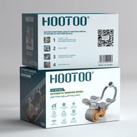 جهاز تمارين البطن المزدوجة مع مسند تثبيت لليد ومؤق...