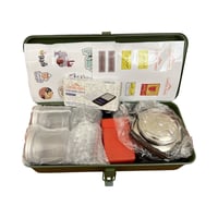 صندوق عزبة شاي حديد بكامل الاغراض مناسب للبر والكش...