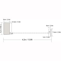 حبل نشر غسيل قابل للسحب 4.2 متر من DLC – ستانلس ست...