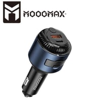 شاحن سيارة 60 واط بمنفذي Type-C و USB + فواحة مدمج...