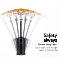 دفاية غاز للجلسات الخارجية بطول 2.21 متر للحدائق و...