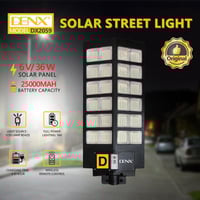 مصباح طاقة شمسية مع بطارية بسعة 25000 مللي أمبير و...