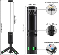مصباح تخييم قابل لاعادة الشحن مع بطارية لشحن الجوا...