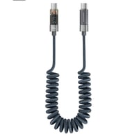 كبيل شحن حلزوني type C تايب سي بشاشة رقمية بقوة 60...