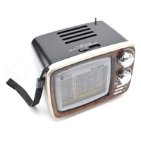 راديو زمان كلاسيكي بحجم صغير مع مكبر صوت يدعم البل...