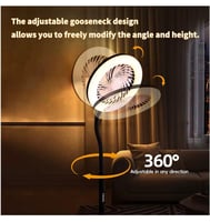 مروحة انيقة واضاءة بريموت تحكم عن بعد بقوة 20واط D...