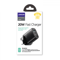 جيروم شاحن جداري 20w بمنفذين (PD + QC3.0) بخاصية ا...