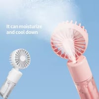 مروحة صغيرة مع رذاذ 4 سرعات محمولة شحن تايب سي رذا...