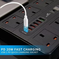 توصيلة ذكية 6 منافذ من NOXON بمدخل PD