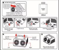 جهاز فقاعات محمولة ببطاريات للاطفال وحفلات واكثر م...