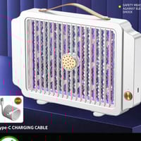 مصيدة ناموس و حشرات متنقلة تعمل بالشحن والكهرباء ص...