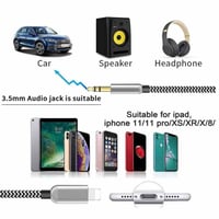 وصلة الصوت من لايتنينج الى 3.5mm من Go-Des بطول مت...