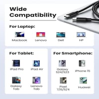 كيبل تايب سي iphone 16 ايفون 16 من يوجرين 2 متر بق...