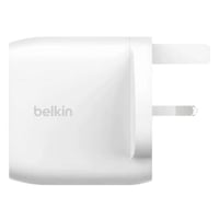 شاحن حائط بمنفذين USB-C بطول 60 واط أبيض بيلكين Bo...